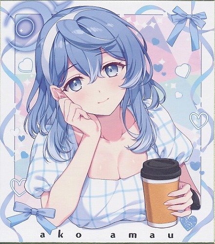 C107　アコ　ミニ色紙