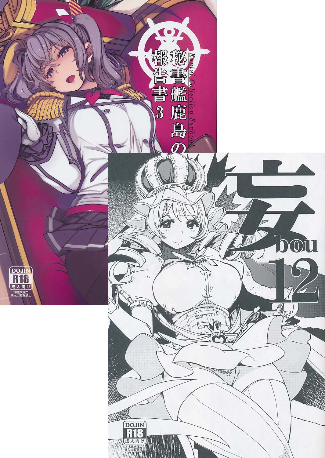 コミケ99・2点セット（秘書艦鹿島の報告書3+妄bou 12）