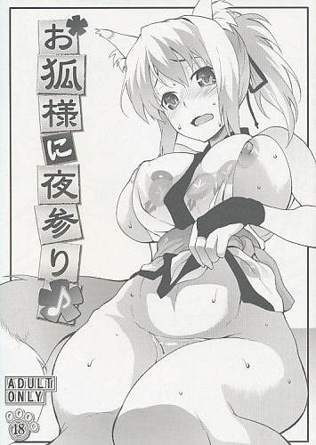 お狐様に夜参り♪