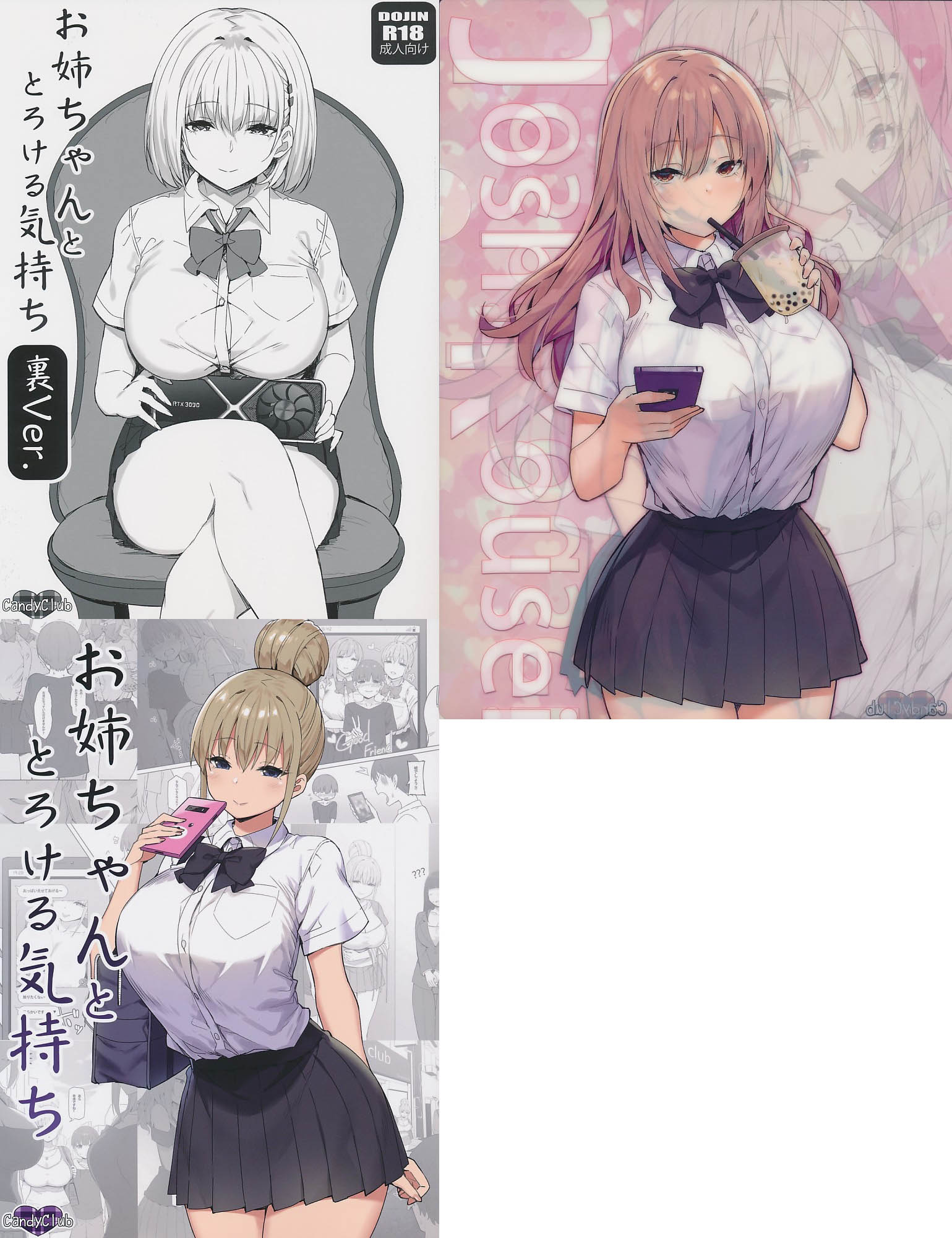 3点セット(クリアファイル + お姉ちゃんととろける気持ち + お姉ちゃんととろける気持ち 裏Ver.)
