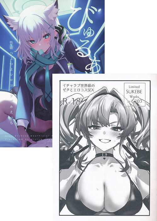 C103・2点セット(びゅるあか 性欲つよつよシロコとイチャラブえっち + イチャラブ世界戦のゼタとエロコスSEX)