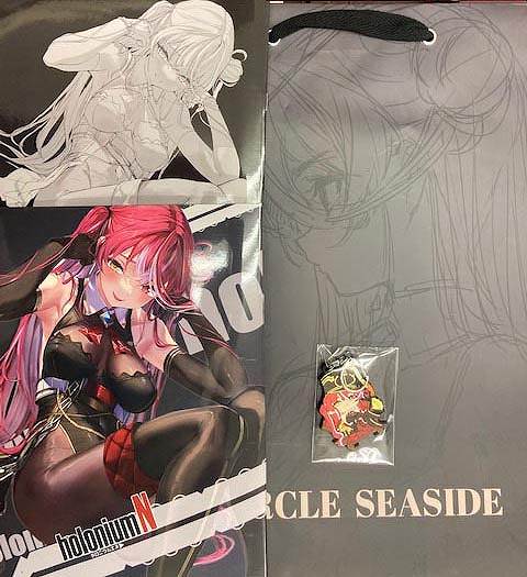 コミケ101・3点セット( ラバーキーホルダー / holoniumN / ラフの本 )