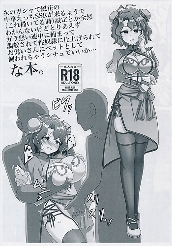 次のガシャで風花の中華えっちSSRがくるようで(これ描いてる時)設定とか全然わかんないけどとりあえずガラ悪い連中に捕まって調教されて性奴隷に仕上げられてお偉いさんにペットとして飼われちゃうシチュでいいか・・・な本。