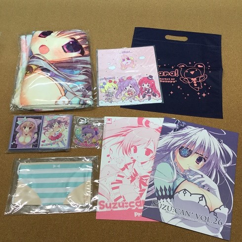 コミケ87 ・8点セット（マスク+ブランケット+キーホルダー+スリーブ2種+ケース+布袋+「Suzu:can vol.26」+「Suzu:can vol.25.75」）