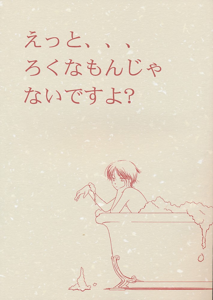 えっと、、、ろくなもんじゃないですよ？