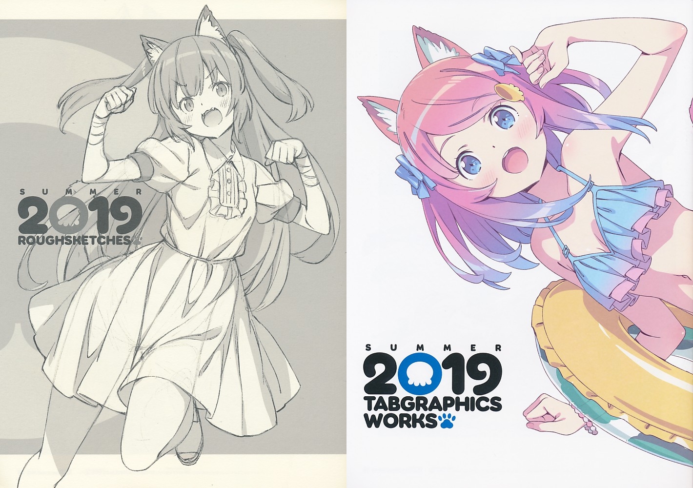 コミケ96・2点セット（SUMMER2019ROUGHSKETCHES/SUMMER2019TABGRAPHICS WORKS