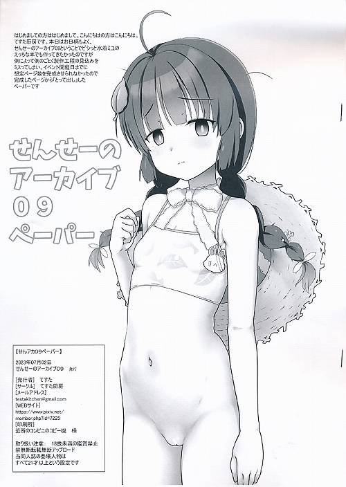 せんせーのアーカイブ09　ペーパー