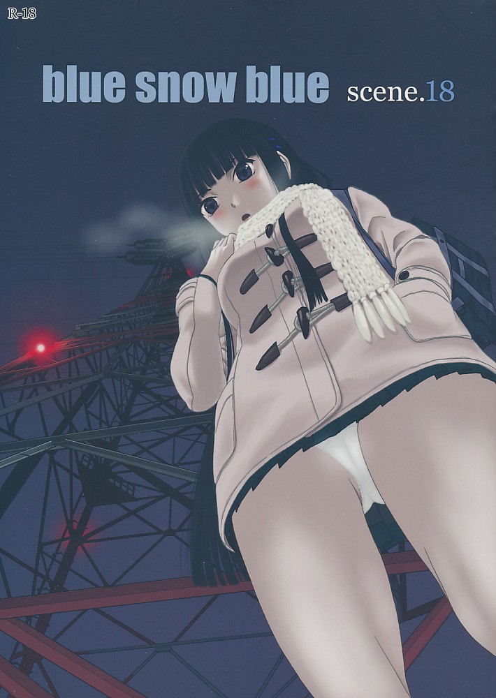 blue snow blue scene. 18