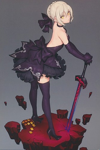 FGO　セイバーオルタ　ポストカード