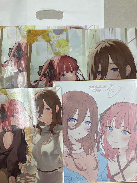 コミケ101・4点セット( 袋 / 色紙 / クリアファイル / ふたりと。 )