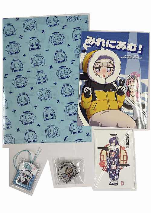 C103・5点セット(新刊+ポストカード4種セット+アクリルキーホルダー+お守り+クリアファイルバッグ)