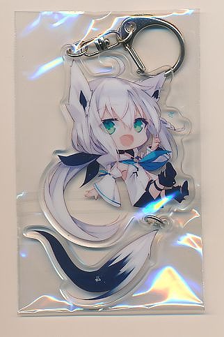 C97　ホロライブ 白上フブキ　尻尾付きアクリルキーホルダー