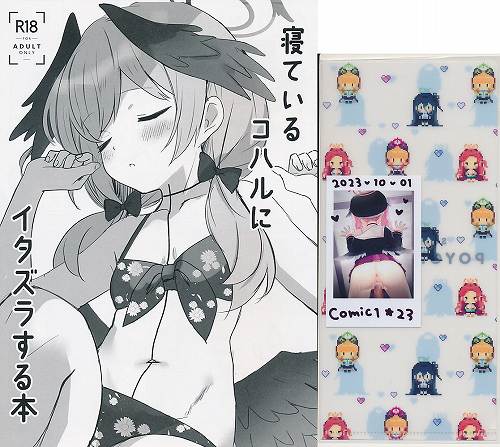 チケットファイル&チェキカード)寝ているコハルにイタズラする本