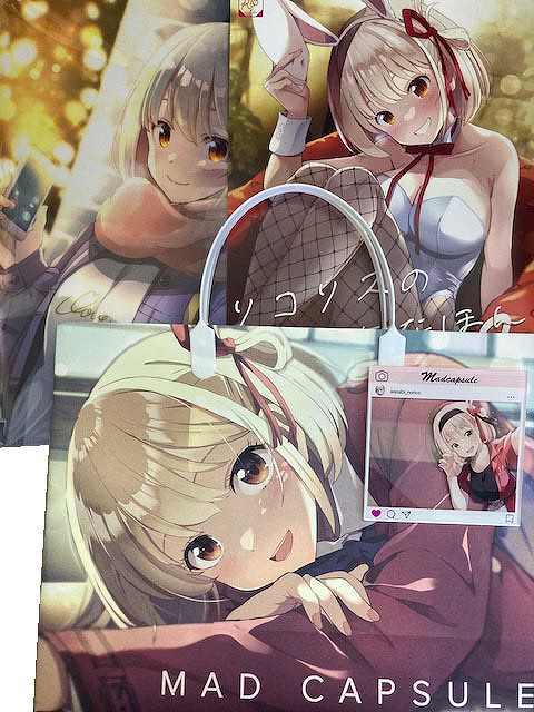 4点セット(A4クリアファイル+SNS風アクリルカード+ペーパーバック+)