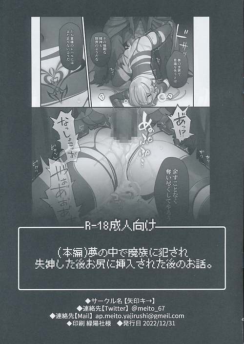 (本編)夢の中で魔族に犯され失神した後お尻に挿入された後のお話