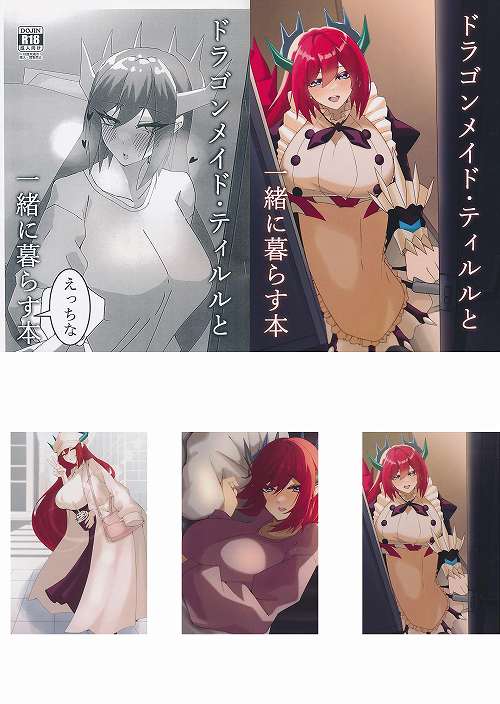 5点セット(ドラゴンメイド・ティルルと一緒に暮らす本 + ドラゴンメイド・ティルルと一緒に暮らすえっちな本 + ポストカード3種)