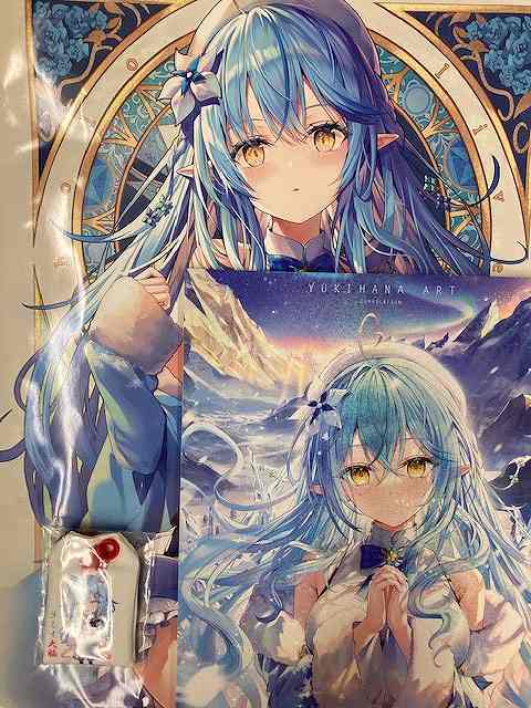 コミケ101・3点セット( 紙袋 / お守り風アクセサリー / YUKIHANA ART COMPILATION )