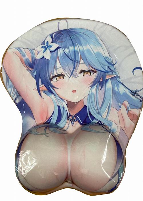 ホロライブ　雪花ラミィ　水着おっぱいマウスパッド