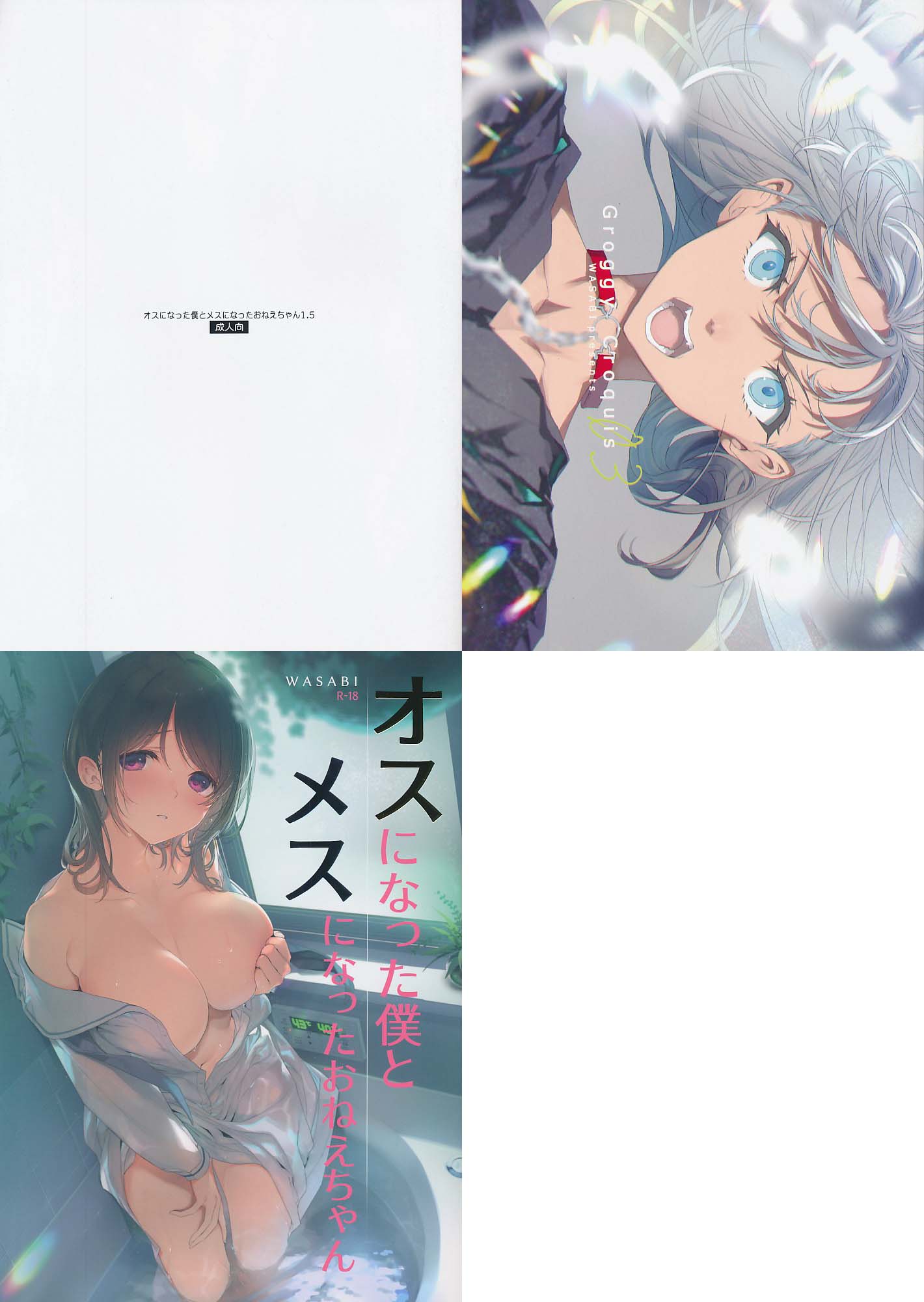 コミケ99・3点セット（オスになった僕とメスになったおねえちゃん+Groggy Croquis 03+オスになった僕とメスになったおねえちゃん1.5）