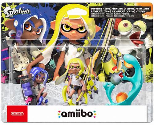 amiibo トリプルセット[インクリング【イエロー】／オクトリング【ブルー】／コジャケ]（スプラトゥーンシリーズ）